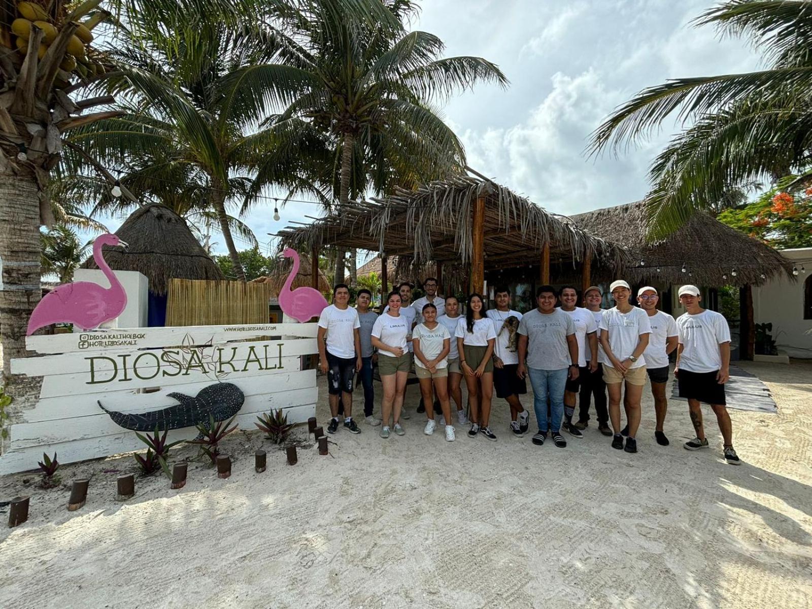La Diosa Kali Beach Front Hotel Isla Holbox Exterior foto