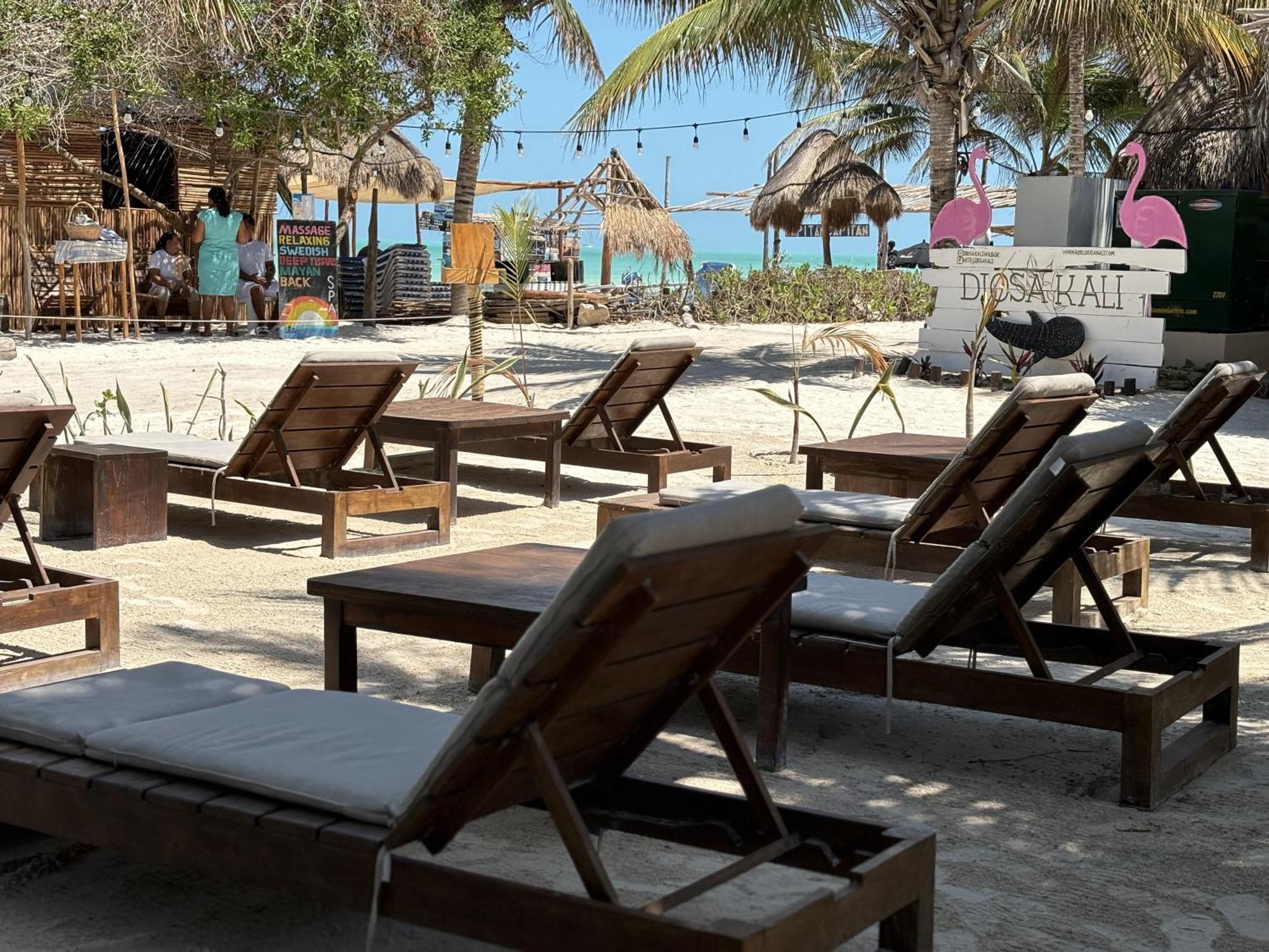 La Diosa Kali Beach Front Hotel Isla Holbox Exterior foto